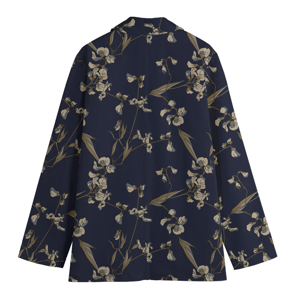 Vintage Sweet Pea Pattern Print Women's Blazer