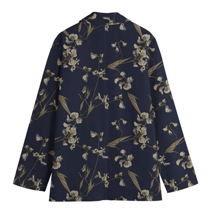 Vintage Sweet Pea Pattern Print Women's Blazer