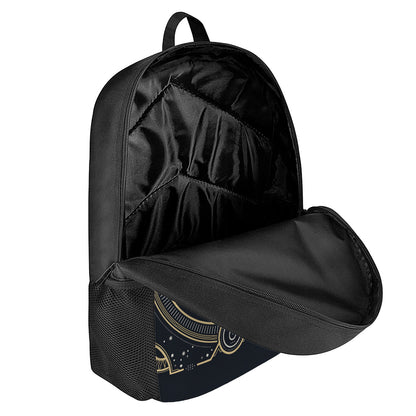 Vintage Taurus Zodiac Sign Print 17 Inch Backpack