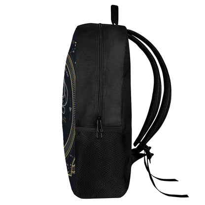 Vintage Taurus Zodiac Sign Print 17 Inch Backpack