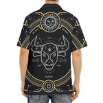 Vintage Taurus Zodiac Sign Print Aloha Shirt