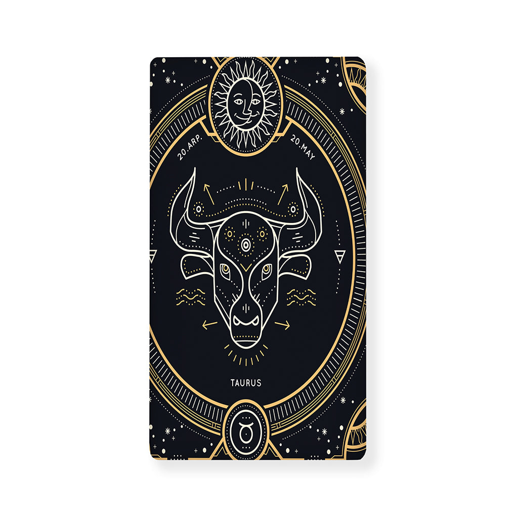 Vintage Taurus Zodiac Sign Print Baby Crib Sheet