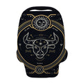 Vintage Taurus Zodiac Sign Print Baby Seat Cover