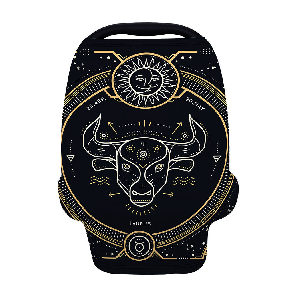Vintage Taurus Zodiac Sign Print Baby Seat Cover