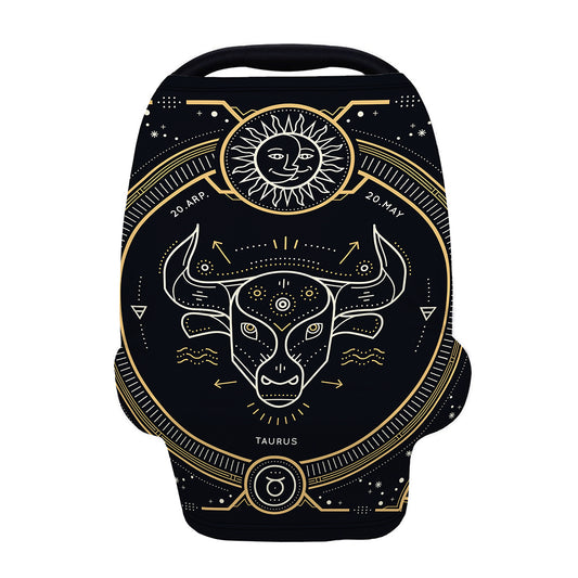 Vintage Taurus Zodiac Sign Print Baby Seat Cover