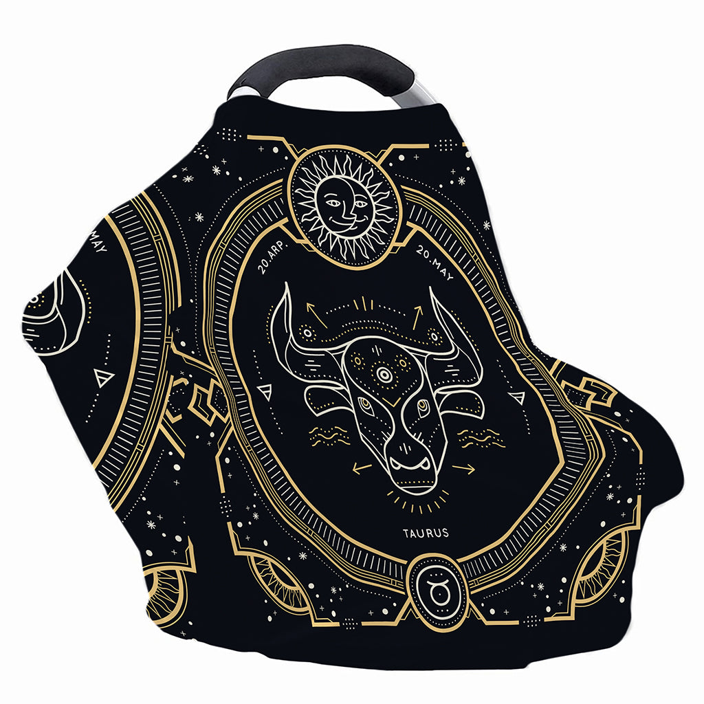 Vintage Taurus Zodiac Sign Print Baby Seat Cover