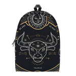 Vintage Taurus Zodiac Sign Print Backpack