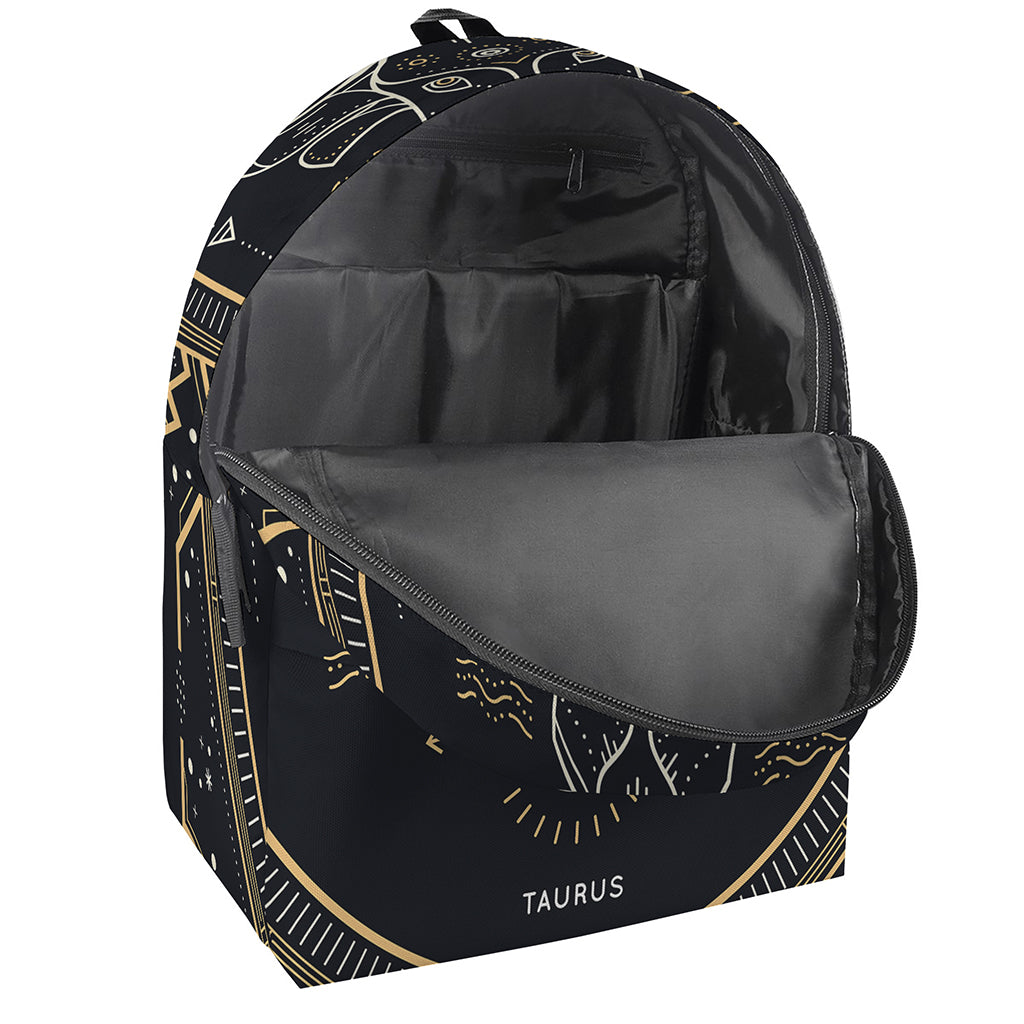 Vintage Taurus Zodiac Sign Print Backpack