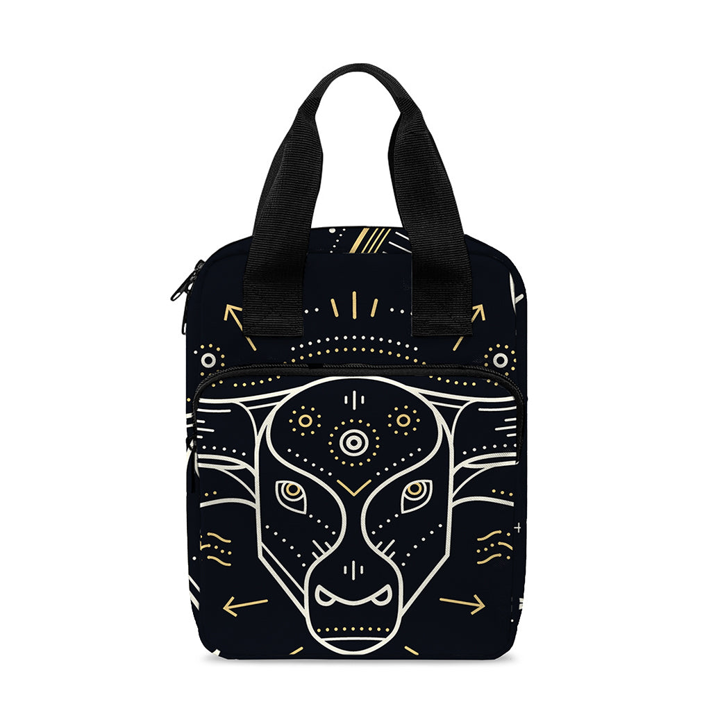 Vintage Taurus Zodiac Sign Print Bible Tote Bag