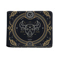 Vintage Taurus Zodiac Sign Print Bifold Wallet