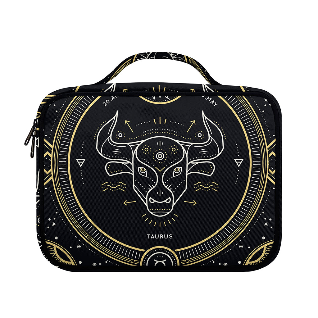 Vintage Taurus Zodiac Sign Print Briefcase Bible Bag