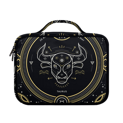 Vintage Taurus Zodiac Sign Print Briefcase Bible Bag