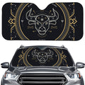 Vintage Taurus Zodiac Sign Print Car Windshield Sun Shade