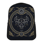 Vintage Taurus Zodiac Sign Print Casual Backpack