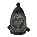 Vintage Taurus Zodiac Sign Print Sling Bag