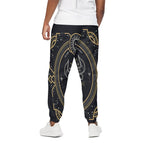 Vintage Taurus Zodiac Sign Print Cotton Pants