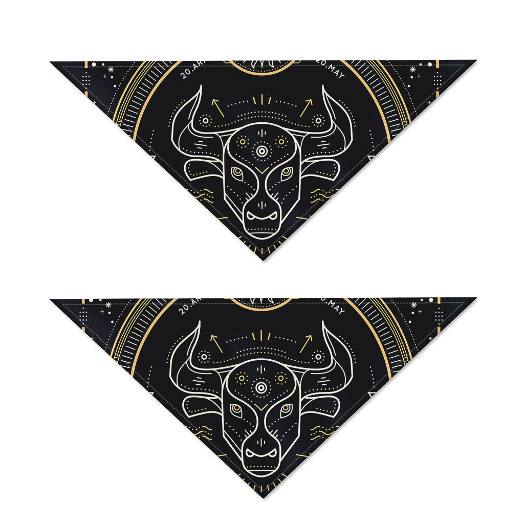 Vintage Taurus Zodiac Sign Print Dog Bandana