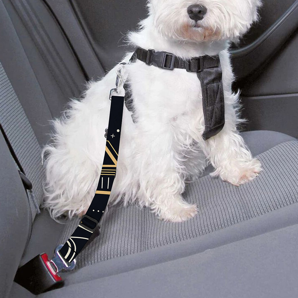 Vintage Taurus Zodiac Sign Print Dog Seat Belt