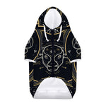 Vintage Taurus Zodiac Sign Print Dog Zip Up Hoodie