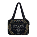Vintage Taurus Zodiac Sign Print Double Strap Bible Bag