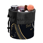 Vintage Taurus Zodiac Sign Print Drawstring Makeup Bag