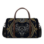 Vintage Taurus Zodiac Sign Print Duffle Bag