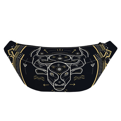 Vintage Taurus Zodiac Sign Print Fanny Pack