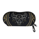 Vintage Taurus Zodiac Sign Print Glasses Case