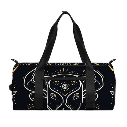 Vintage Taurus Zodiac Sign Print Gym Bag