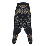 Vintage Taurus Zodiac Sign Print Hammer Pants