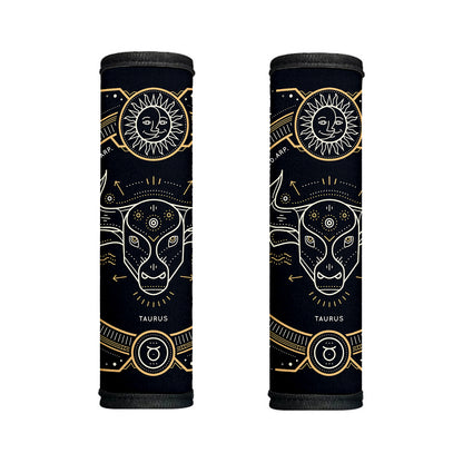 Vintage Taurus Zodiac Sign Print Handle Covers