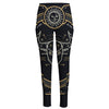 Vintage Taurus Zodiac Sign Print High-Waisted Pocket Leggings