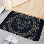Vintage Taurus Zodiac Sign Print Indoor Door Mat