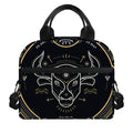 Vintage Taurus Zodiac Sign Print Insulated Lunch Bag