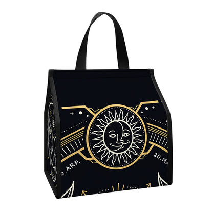 Vintage Taurus Zodiac Sign Print Insulated Lunch Tote