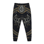 Vintage Taurus Zodiac Sign Print Jogger Pants