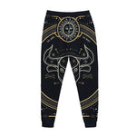 Vintage Taurus Zodiac Sign Print Jogger Pants