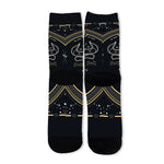 Vintage Taurus Zodiac Sign Print Long Socks