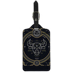 Vintage Taurus Zodiac Sign Print Luggage Tag