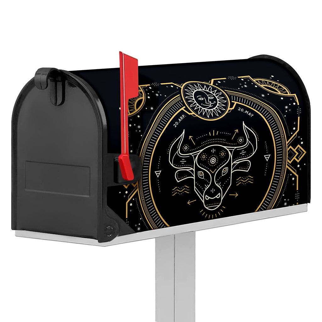 Vintage Taurus Zodiac Sign Print Mailbox Cover