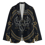 Vintage Taurus Zodiac Sign Print Men's Blazer