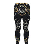 Vintage Taurus Zodiac Sign Print Men's leggings