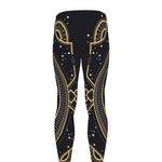 Vintage Taurus Zodiac Sign Print Men's leggings