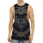 Vintage Taurus Zodiac Sign Print Men's Muscle Tank Top