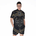 Vintage Taurus Zodiac Sign Print Men's Romper