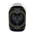 Vintage Taurus Zodiac Sign Print Mesh Laundry Hamper