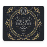 Vintage Taurus Zodiac Sign Print Mouse Pad