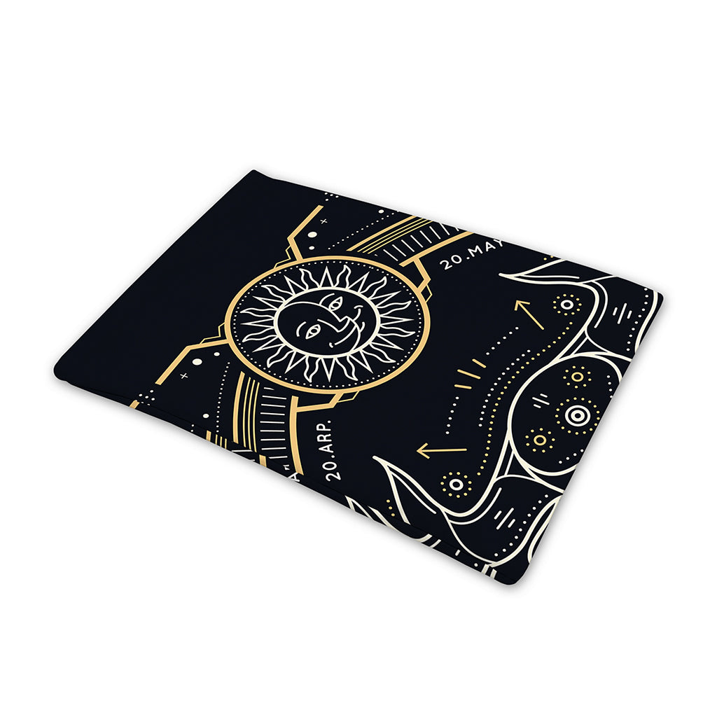 Vintage Taurus Zodiac Sign Print Pet Cooling Mat Cover