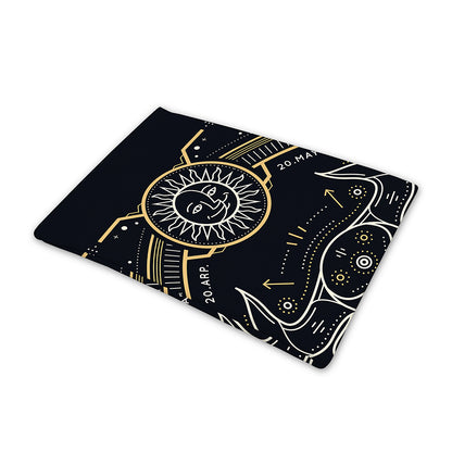 Vintage Taurus Zodiac Sign Print Pet Cooling Mat Cover