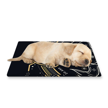Vintage Taurus Zodiac Sign Print Pet Cooling Mat Cover